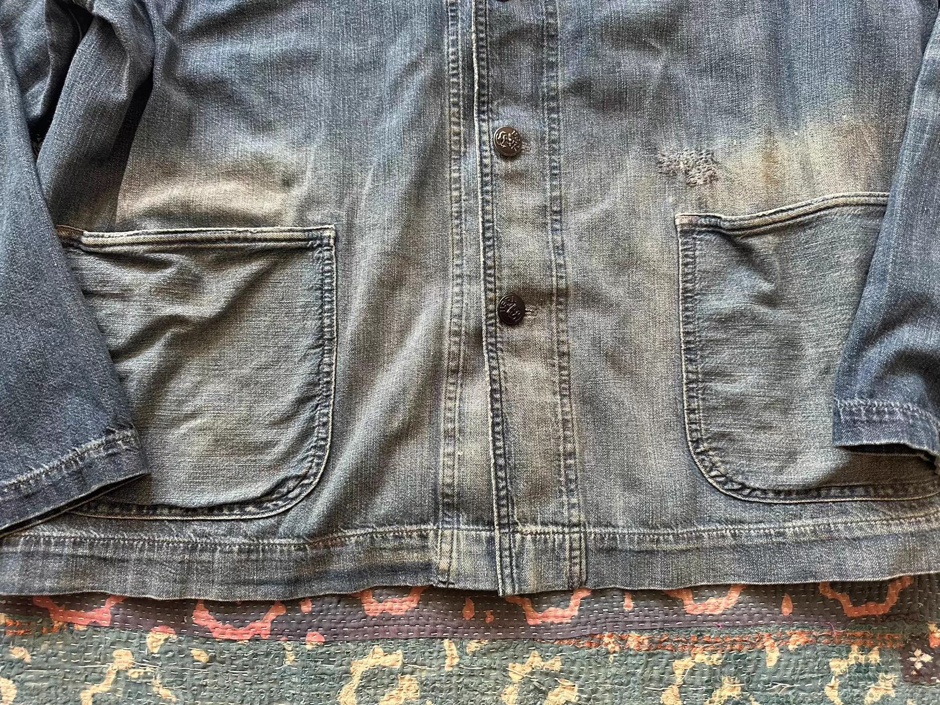 Polo Ralph Lauren Polo RRL Distressed Denim Jacket XL New w/Tags Size US XL / EU 56 / 4 - 3 Thumbnail