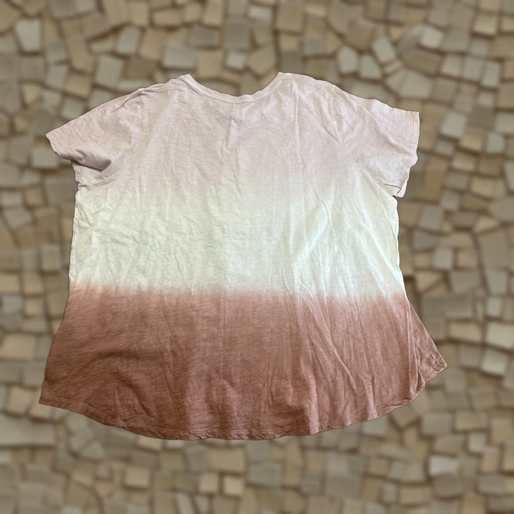 Old Navy Old Navy Shirts Women's 3X Ombre Pink White Brown T-Shirt Short Sleeve Round Neck Casual Multicolor Basic Colorful - Fall Spring Summer 3X Womens Size XXL / US 16-18 / IT 52-54 - 1 Thumbnail