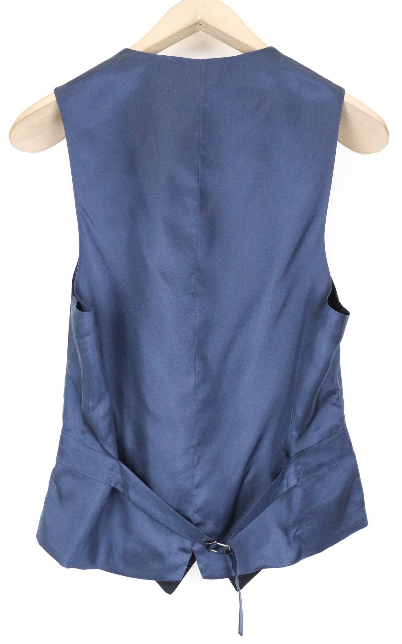 Suitsupply UK32R Navy Blue Pure Wool Waistcoat 78890 Size 34S - 2 Thumbnail