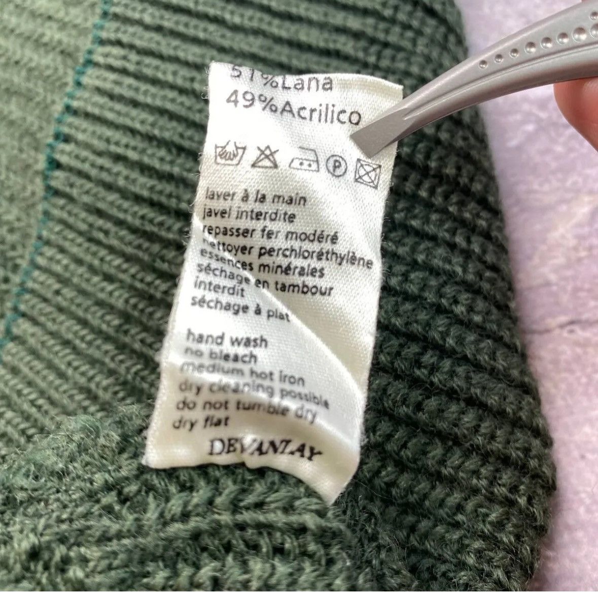 Lacoste × Vintage Vintage Lacoste Sweater Knit Green Wool Size XL Y2K Size US XL / EU 56 / 4 - 15 Thumbnail