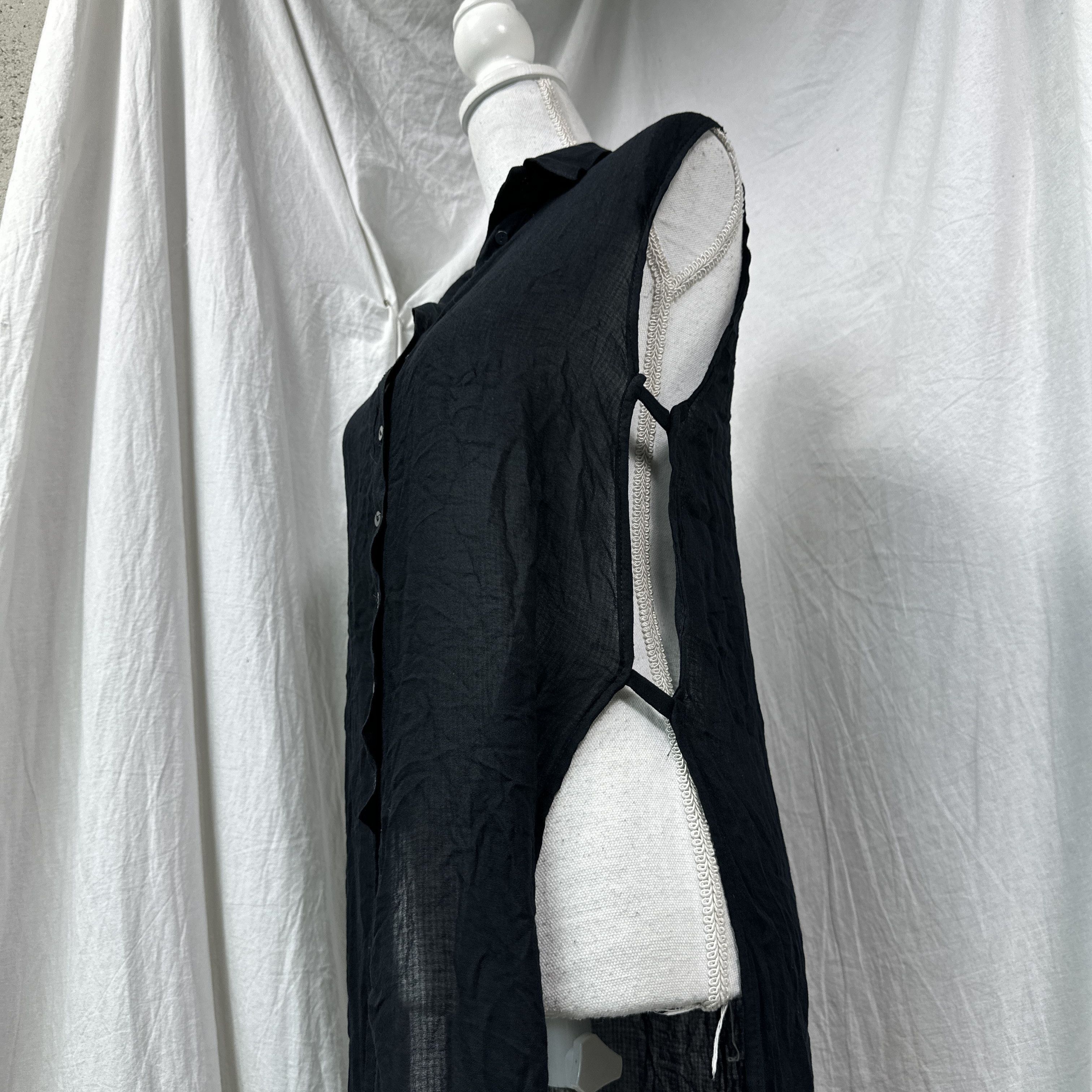 Vintage Vintage Opium Mesh Sheer Oversized Butonned Dress Y2K Size L / US 10 / IT 46 - 6 Thumbnail