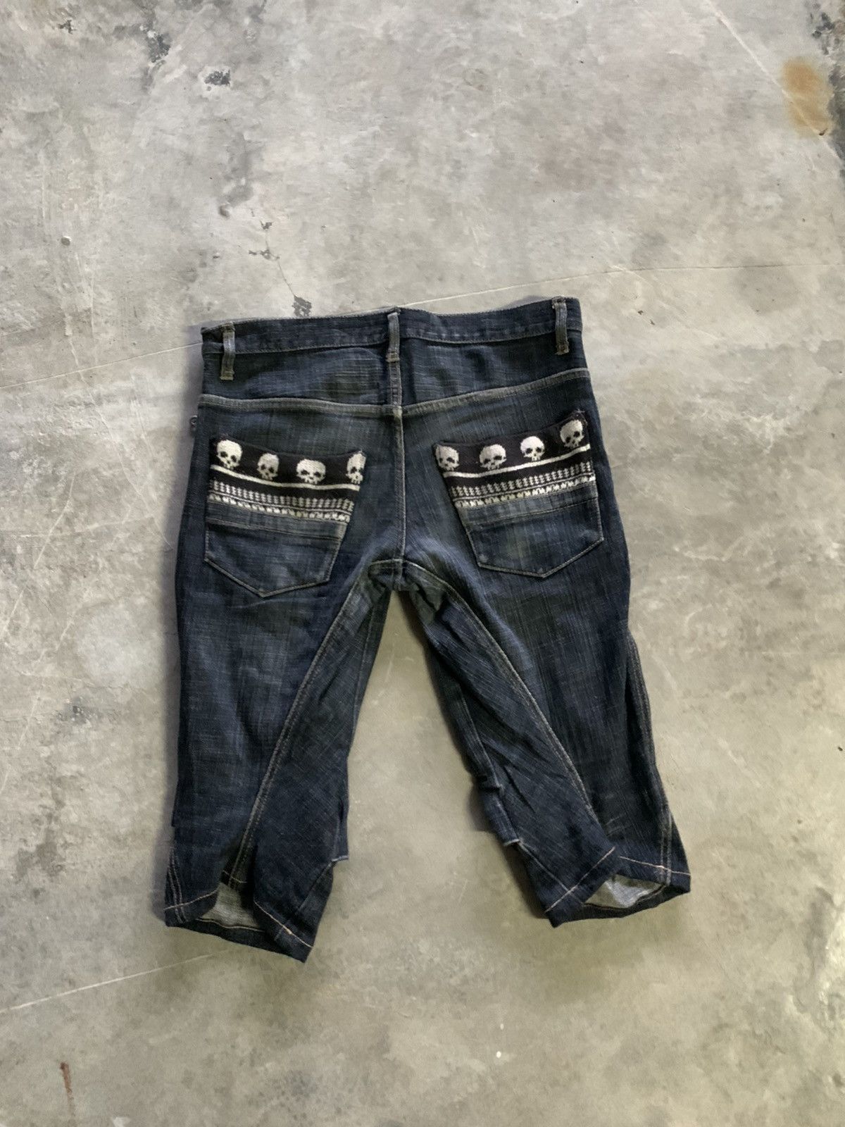 PPFM PPFM SHORT JEANS EXPERIMENTAL PUNK STYLE pleated/fold leg Size US 33 - 2 Thumbnail