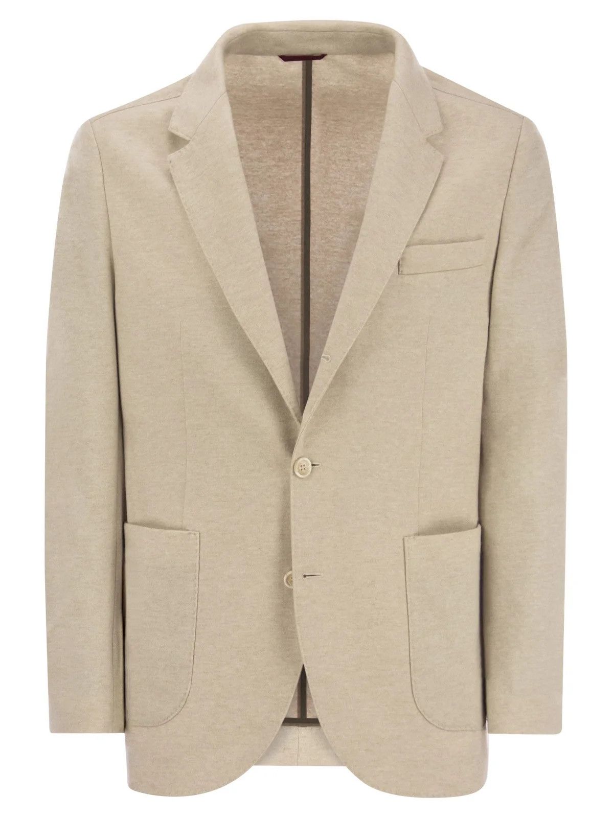 Brunello Cucinelli o1w1db10126 Single Breasted Jersey Blazer in Light Brown Size US M / EU 48-50 / 2 - 1 Thumbnail