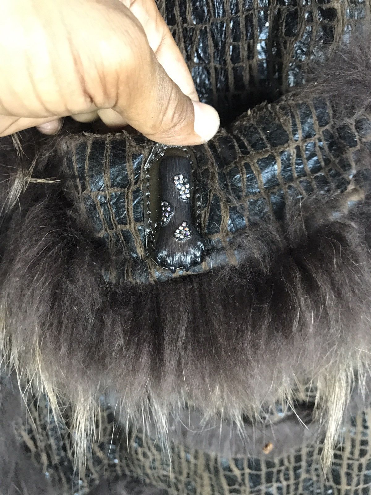 Sagafurs Vintage 70s Real Raccoon Fur Sash Coat – Glam Rock Boho Luxe Size M / US 6-8 / IT 42-44 - 9 Thumbnail