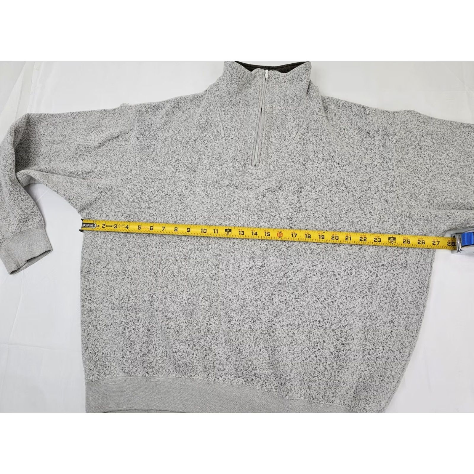 Orvis Orvis Sweater Mens L 1/4 Zip Fleece Mock Neck Gray Green Heather Pullover cardigan? Size US L / EU 52-54 / 3 - 5 Thumbnail