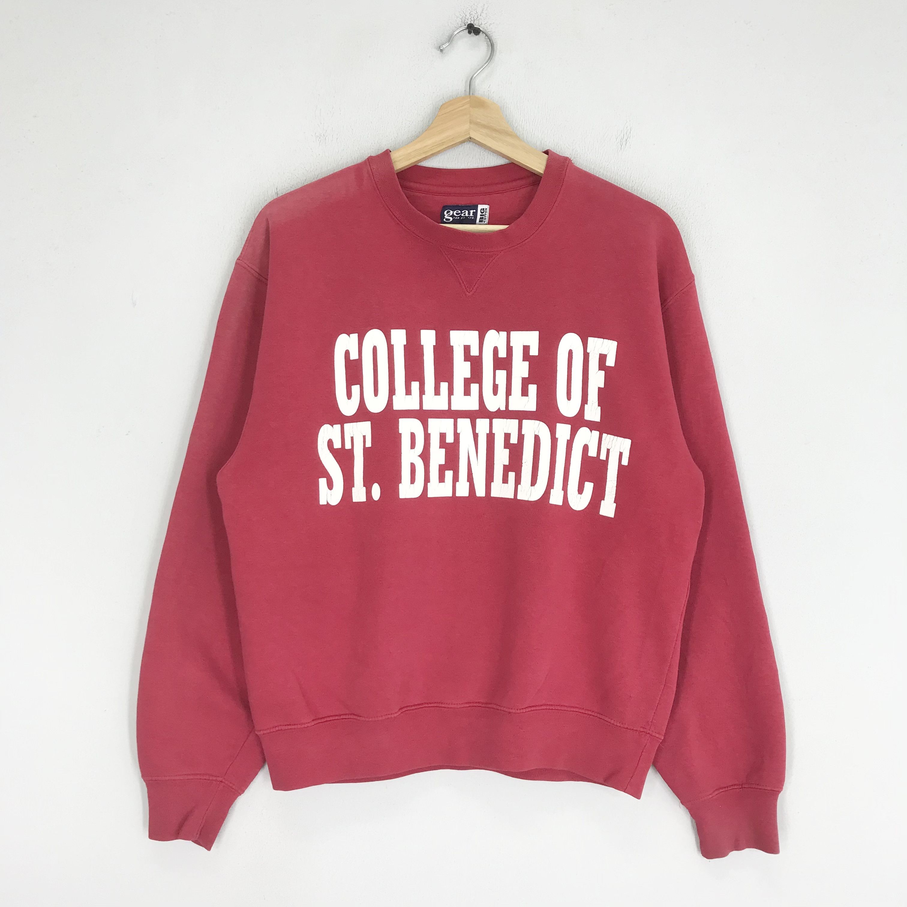 Vintage Vintage College Of St. Benedict Red Sweatshirt - 411 Size US S / EU 44-46 / 1 - 1 Thumbnail