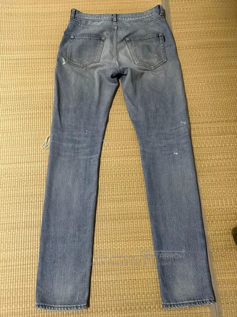 Saint Laurent Paris Saint Laurent Distressed Denim Jeans. Size US 29 - 2 Thumbnail