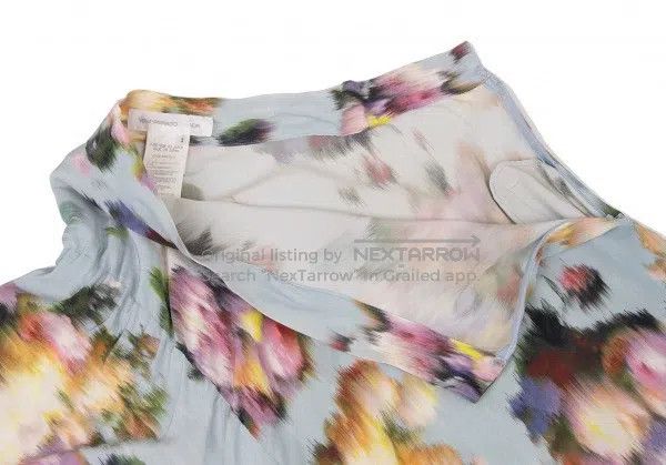 Yohji Yamamoto Yohji Yamamoto size 1 Blur floral silk skirt Size 23" - 4 Thumbnail