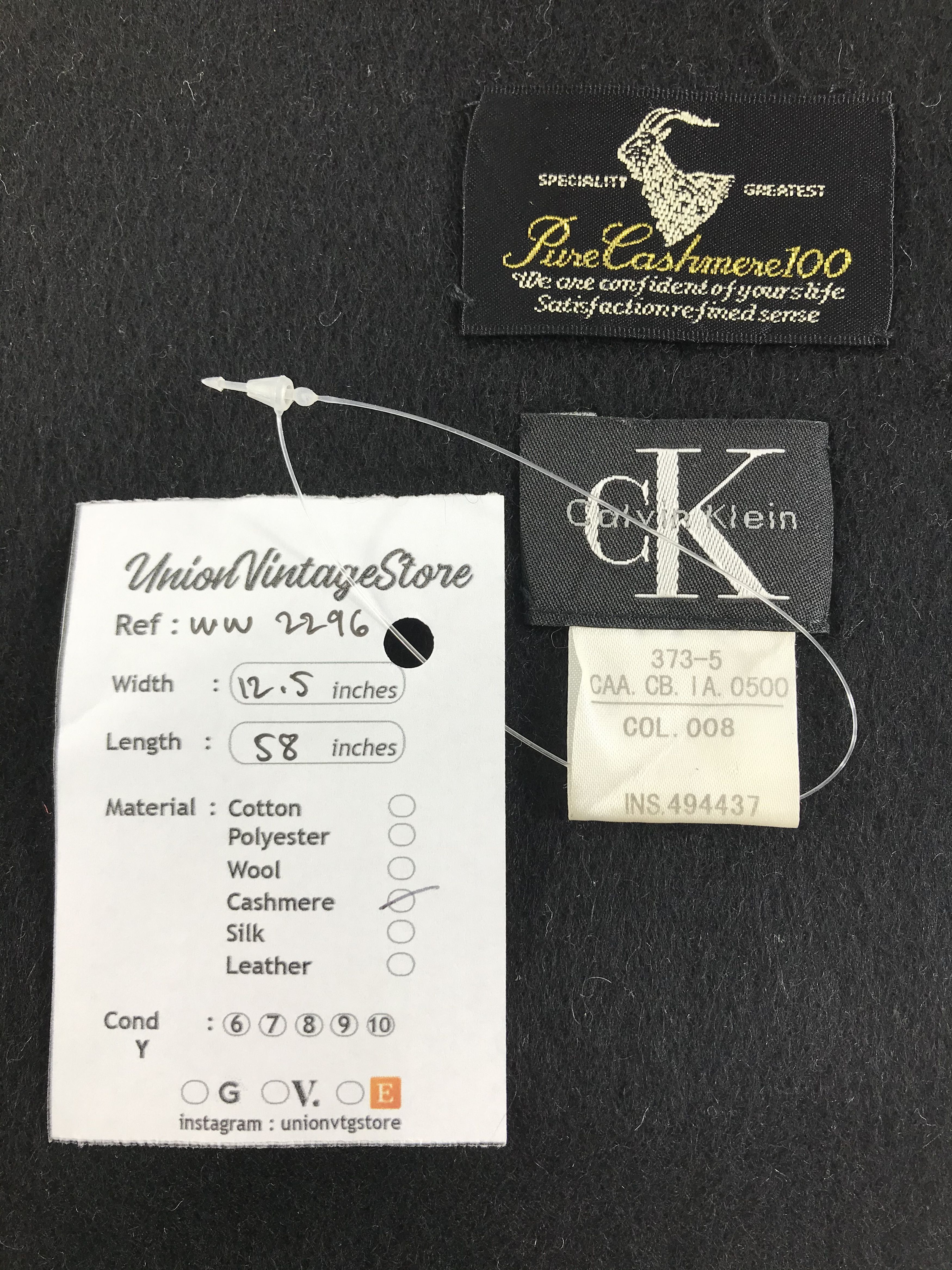 Calvin Klein × Vintage Calvin Klein Scarf / Muffler / Neckwear - WW2296 Size ONE SIZE - 4 Thumbnail