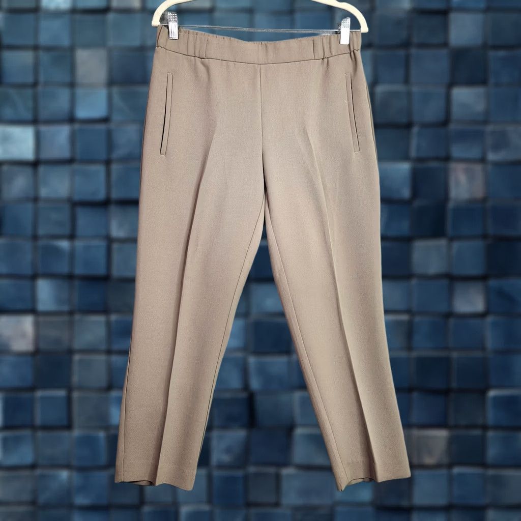 Vintage Wilfred Beige Women's Pants Flat Front Pockets Size 8 Trousers Casual Classy Pants Beige Womens 8 Regular Front Flat Pockets- Wilfred Size 30" / US 8 / IT 44 - 1 Thumbnail