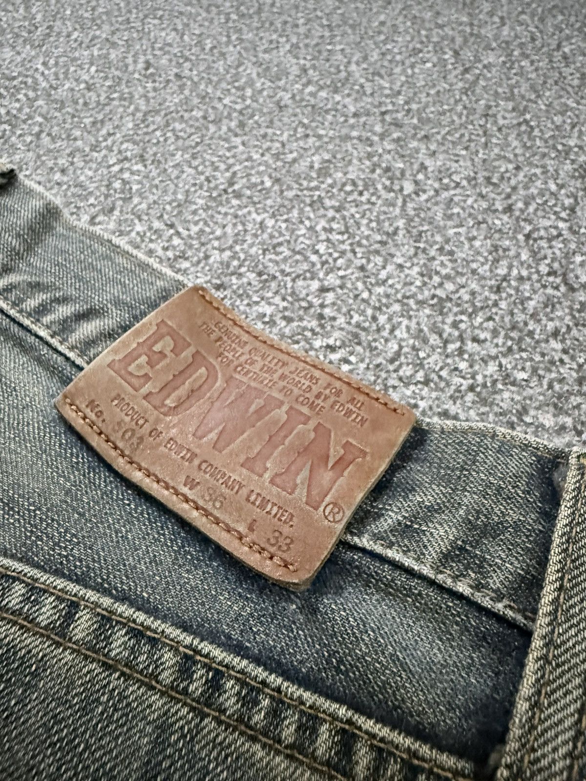 Kapital Vintage 90s Baggy Black Faded Rusty Edwin 503 Denim Jeans Size US 36 / EU 52 - 11 Thumbnail