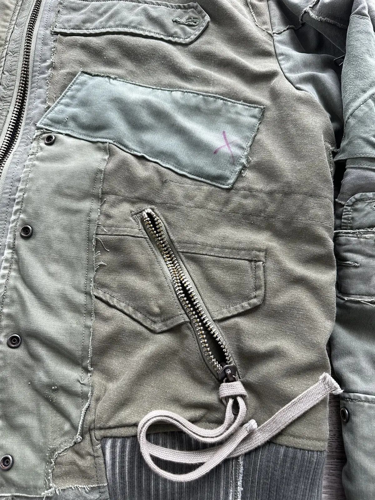 Greg Lauren Scrapwork Army Flight Jacket Size US XL / EU 56 / 4 - 5 Thumbnail