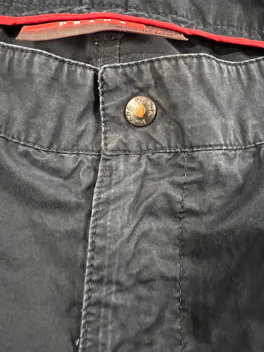 Prada × Vintage 2000s Prada Navy Track Cargo Pants Size US 37 - 3 Thumbnail
