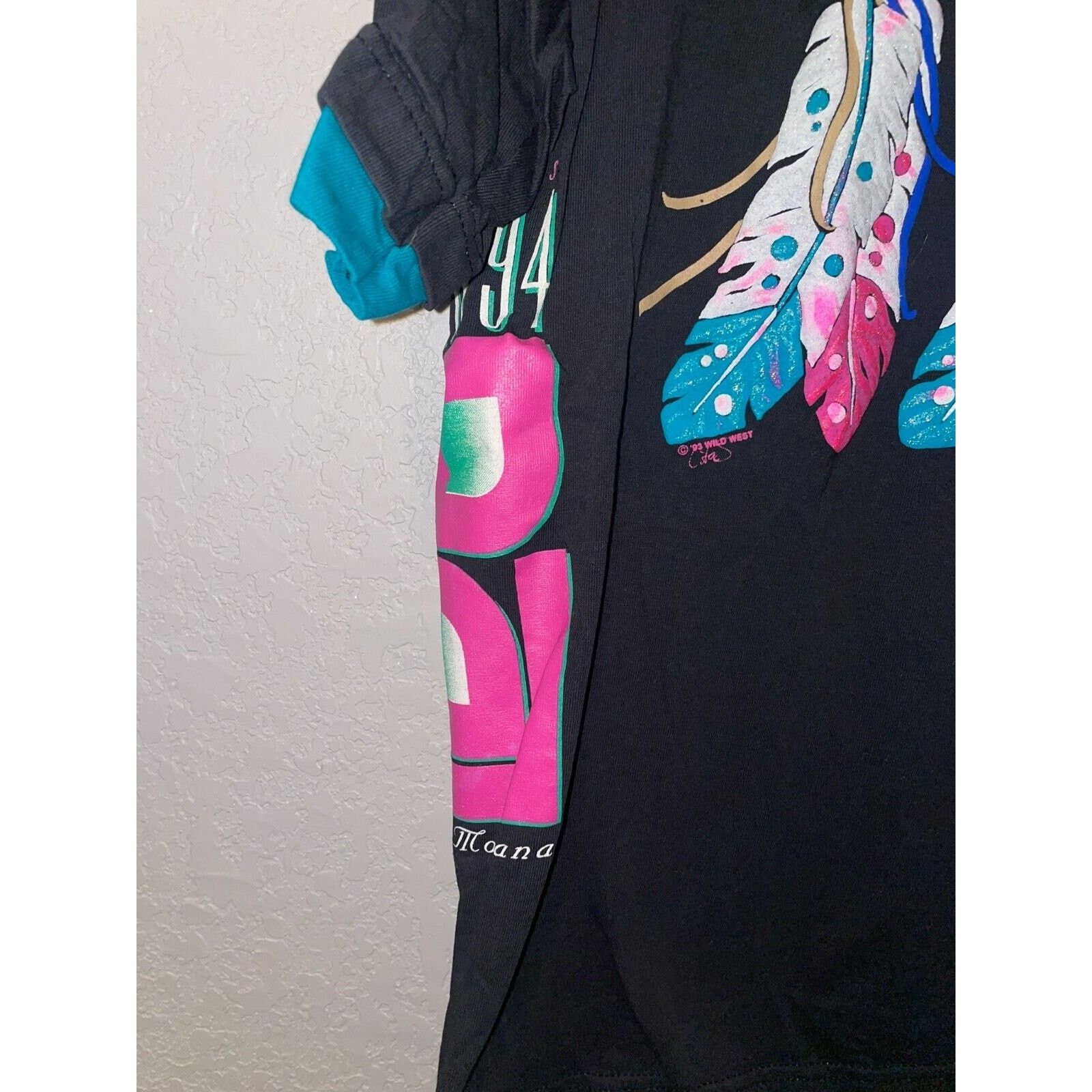 Vintage Vintage Test Print Shirt Sweet Pea 94 Western Black L Tee Size US L / EU 52-54 / 3 - 6 Thumbnail