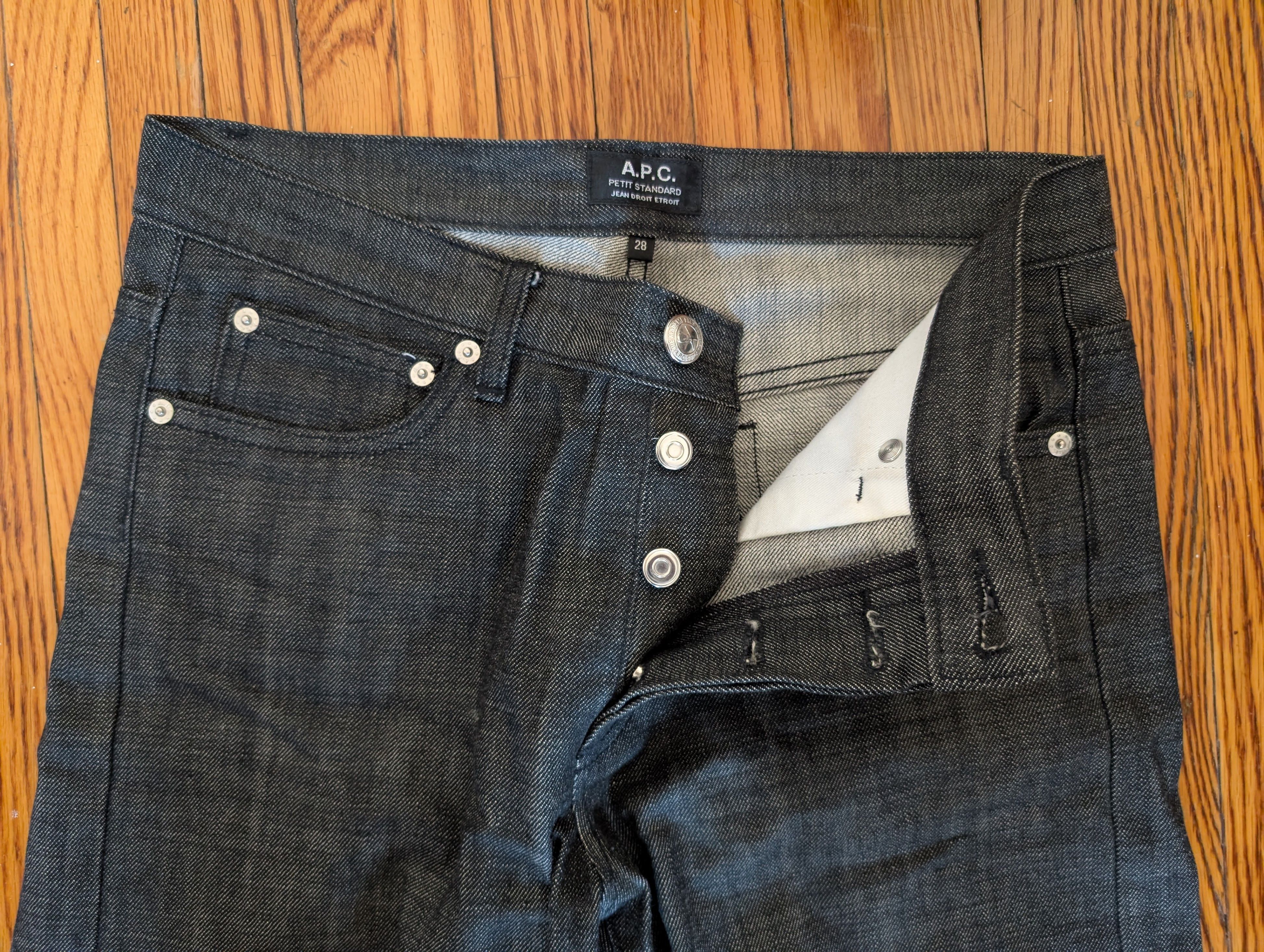 A.P.C. Petit Standard in Raw Indigo; never worn! Size US 28 / EU 44 - 1 Thumbnail