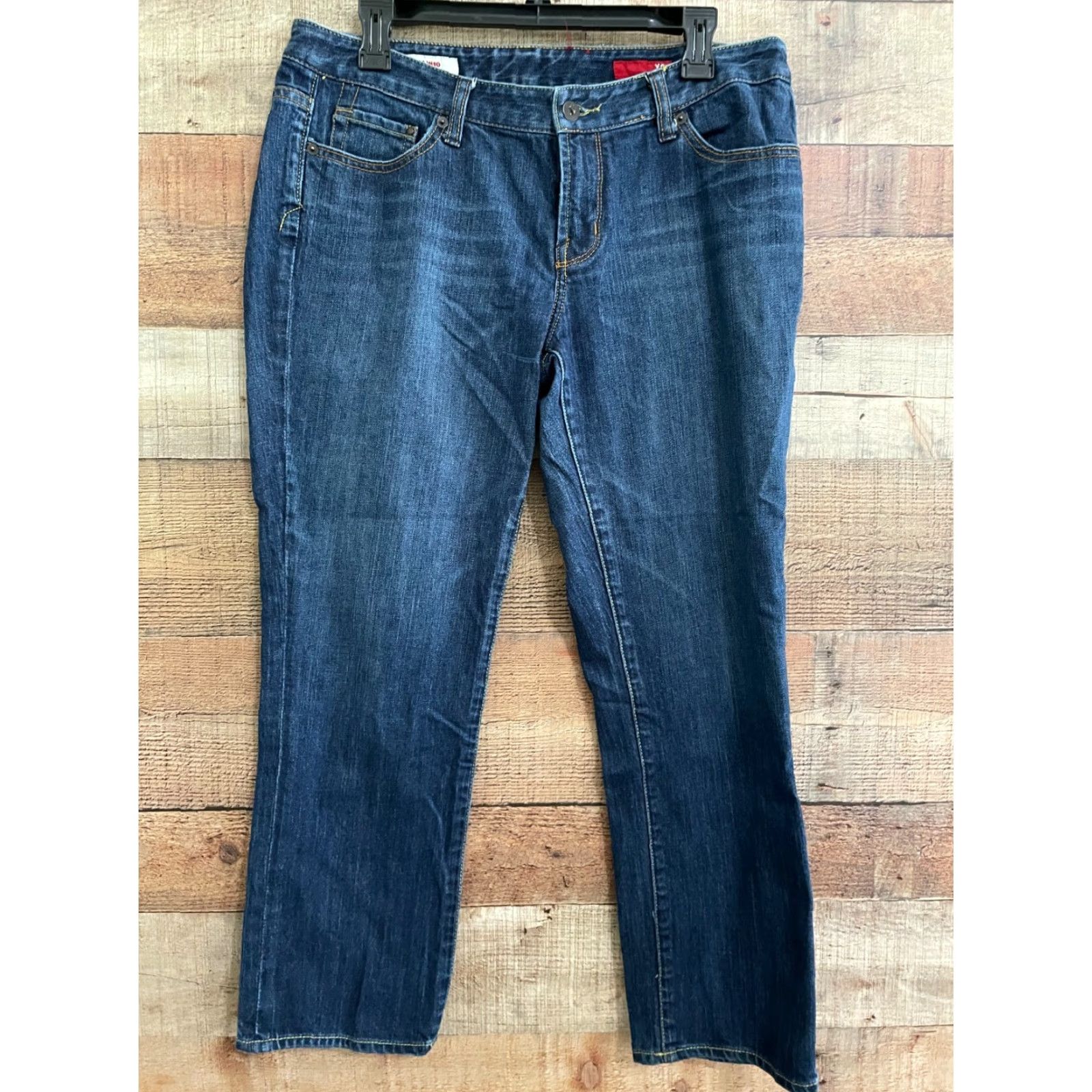 Denime X2 Womens Slim W 10 Low Rise Ankle Length Light Wash Denim Jeans Size 12 Size 34" / US 12 / IT 48 - 2 Thumbnail