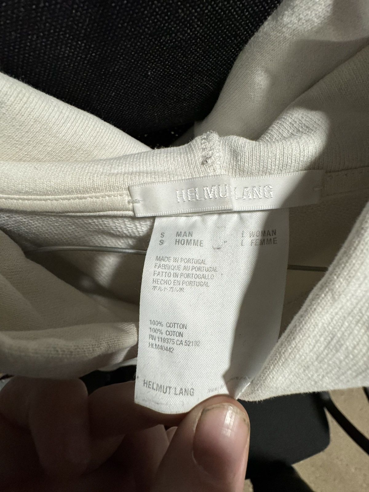 Helmut Lang HELMUT LANG HOODIE SIZE S Size US S / EU 44-46 / 1 - 2 Thumbnail