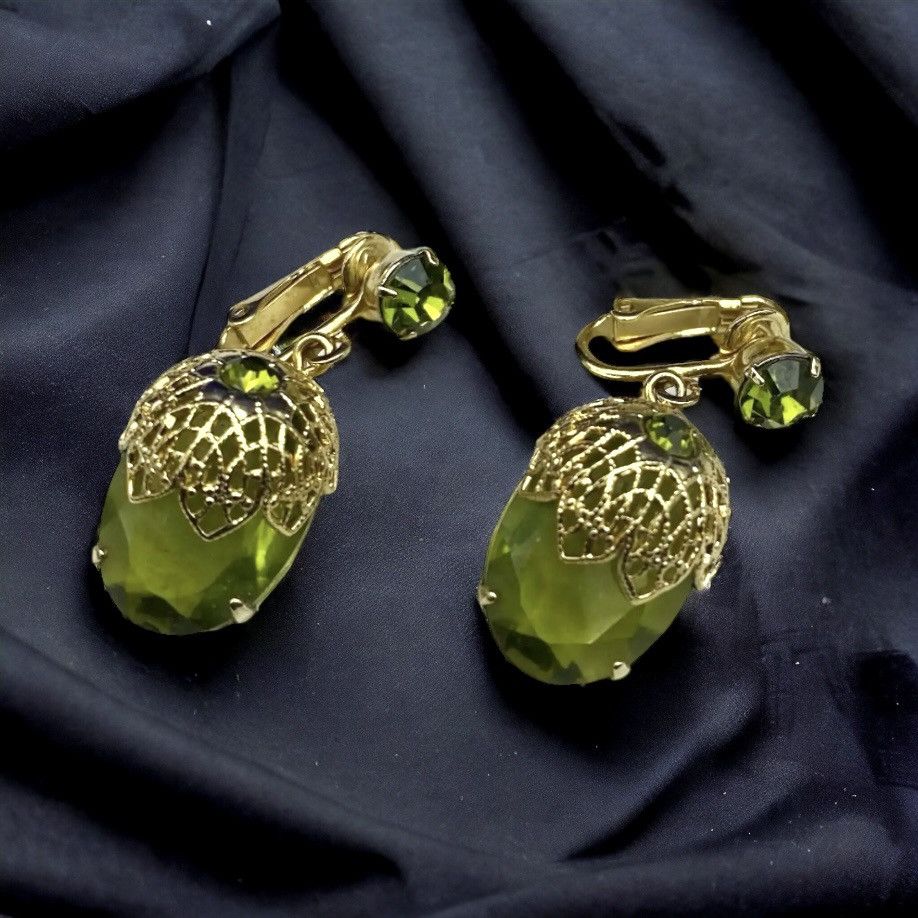 Vintage Vintage Sarah Coventry Touch of Elegance gemstone earrings Size ONE SIZE - 1 Thumbnail