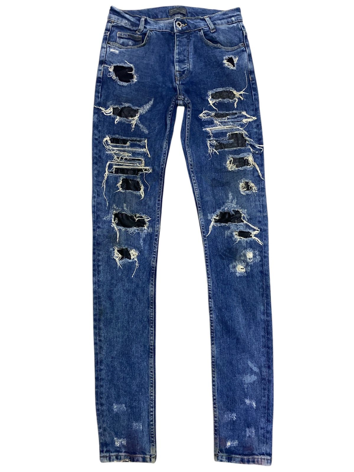 Zara Rare Zara Man Skinny Distressed Denim Size US 30 / EU 46 - 1 Thumbnail
