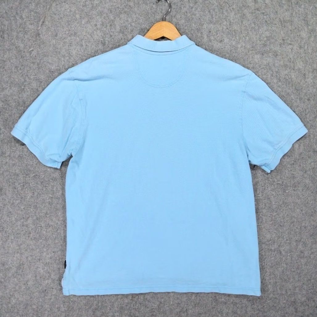 Izod IZOD Polo Shirt Mens L Blue Short Sleeve Silkwash Pique Cotton Excellent 1539 Size US L / EU 52-54 / 3 - 2 Thumbnail