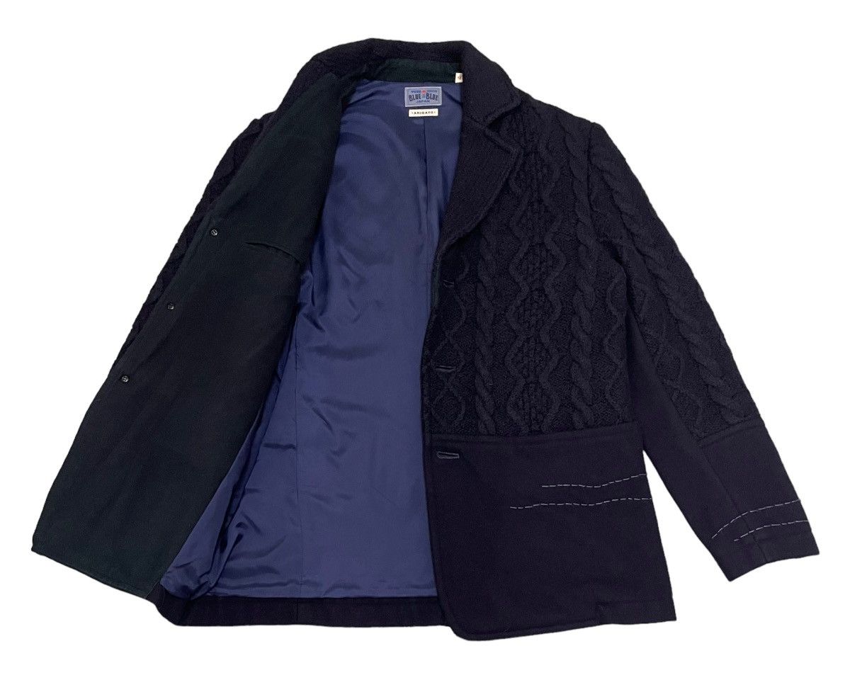 Blue Blue Japan Vintage Blue Blue Wool Blend Knit Jacket Size US M / EU 48-50 / 2 - 3 Thumbnail