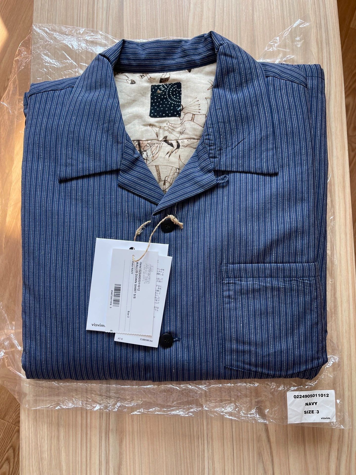 Visvim visvim 2024 WALLIS DOWN SHIRT S/S Navy 3 new Size US L / EU 52-54 / 3 - 4 Thumbnail