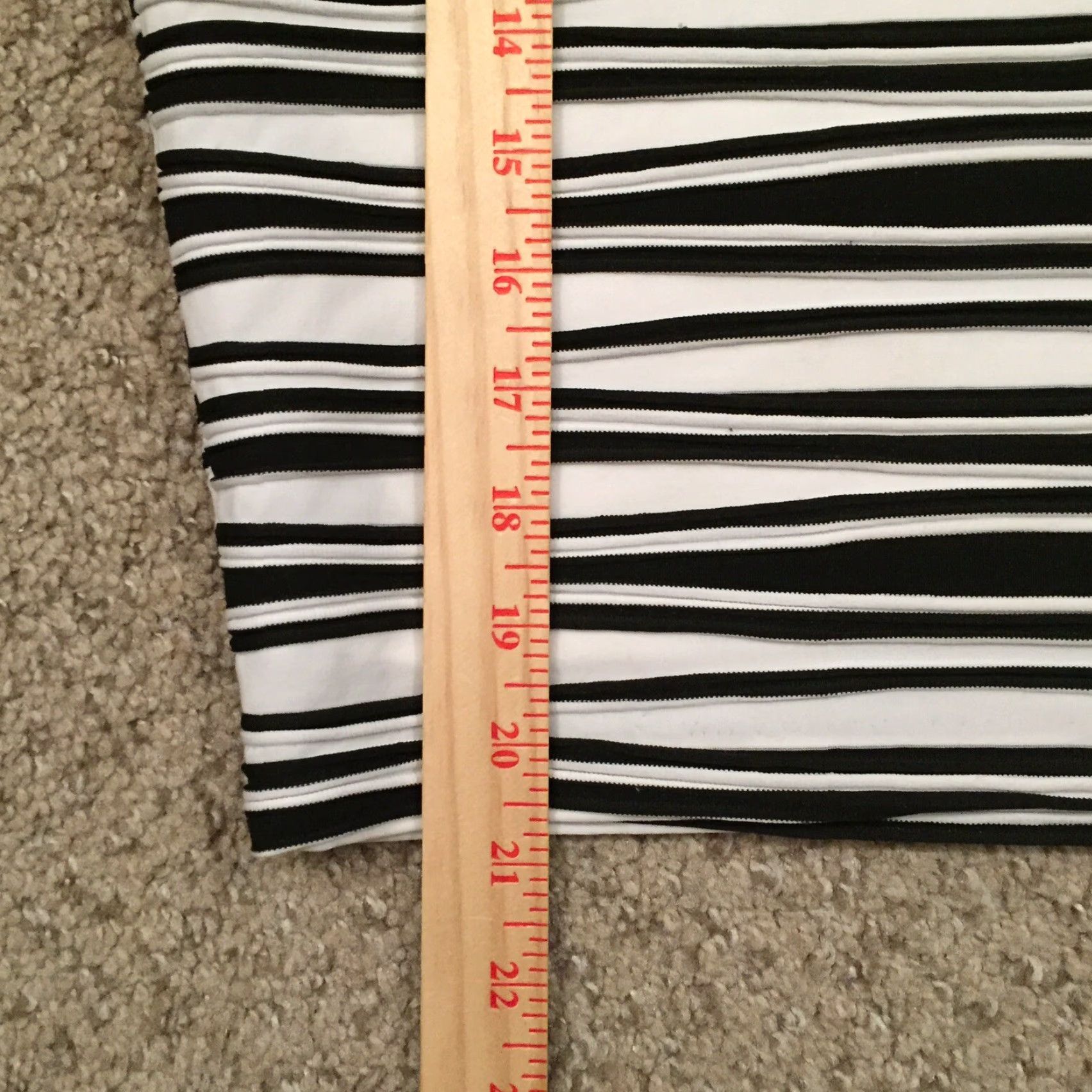 Vintage NY Collection Skirt Small White Black Striped Pull On Lined Pencil Size 28" / US 6 / IT 42 - 5 Thumbnail