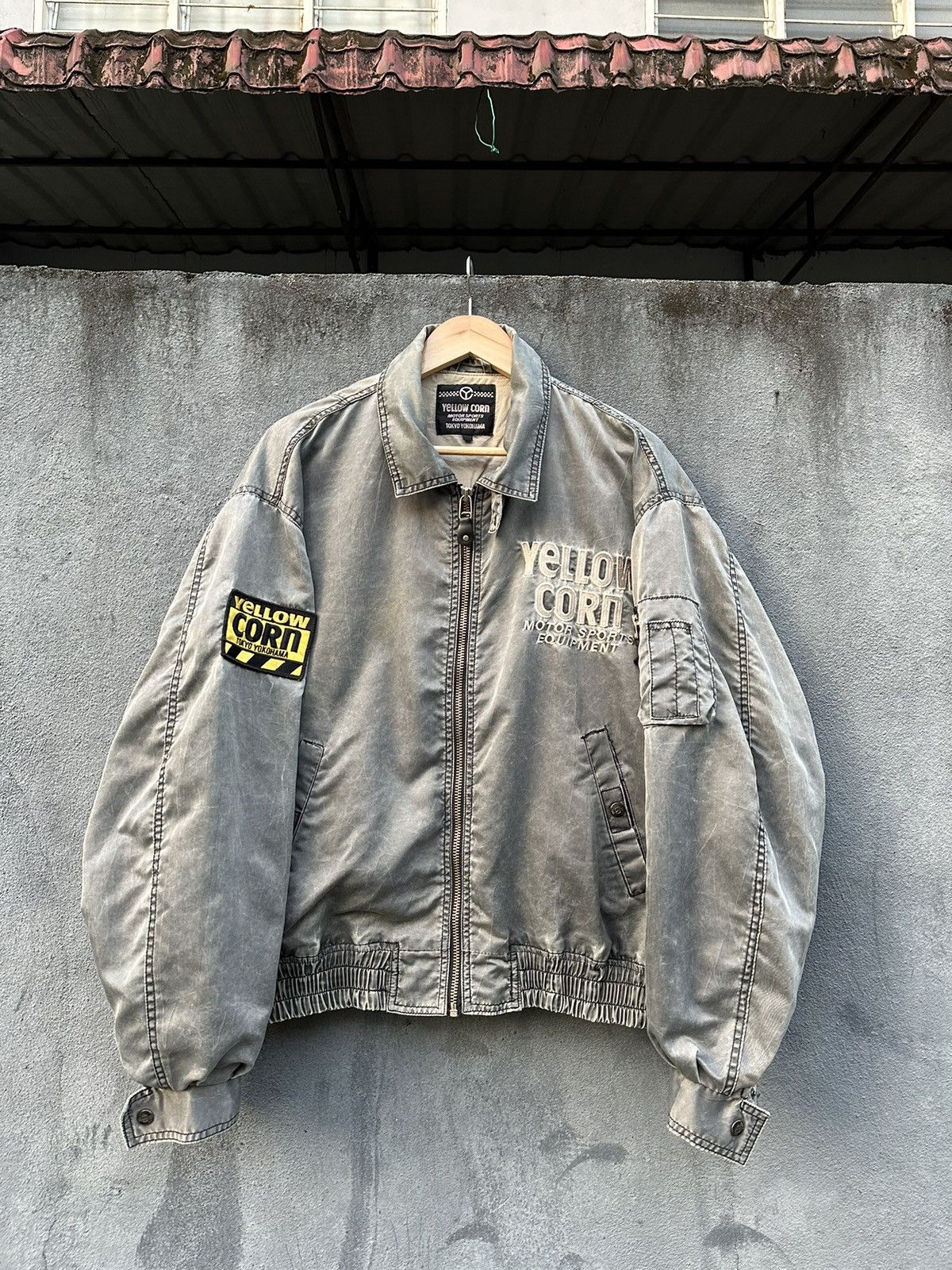 YELLOW CORN 👹Vintage Yellow Corn Sledge Hammer Bomber Jacket Size US L / EU 52-54 / 3 - 3 Thumbnail