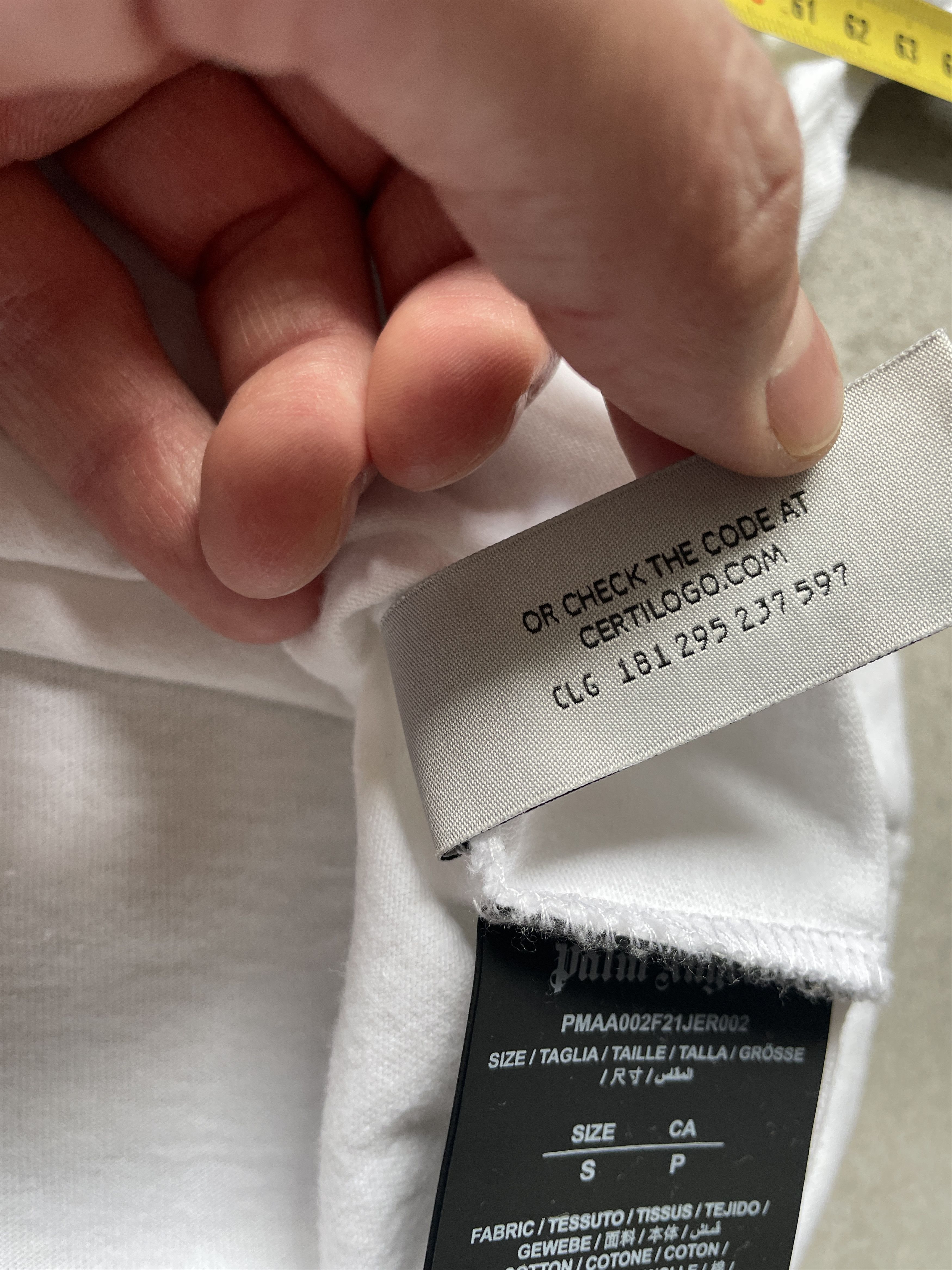 Palm Angels WHITE BOXY OVERSIZED BIG LOGO PALM ANGELS TEE Size US S / EU 44-46 / 1 - 10 Thumbnail