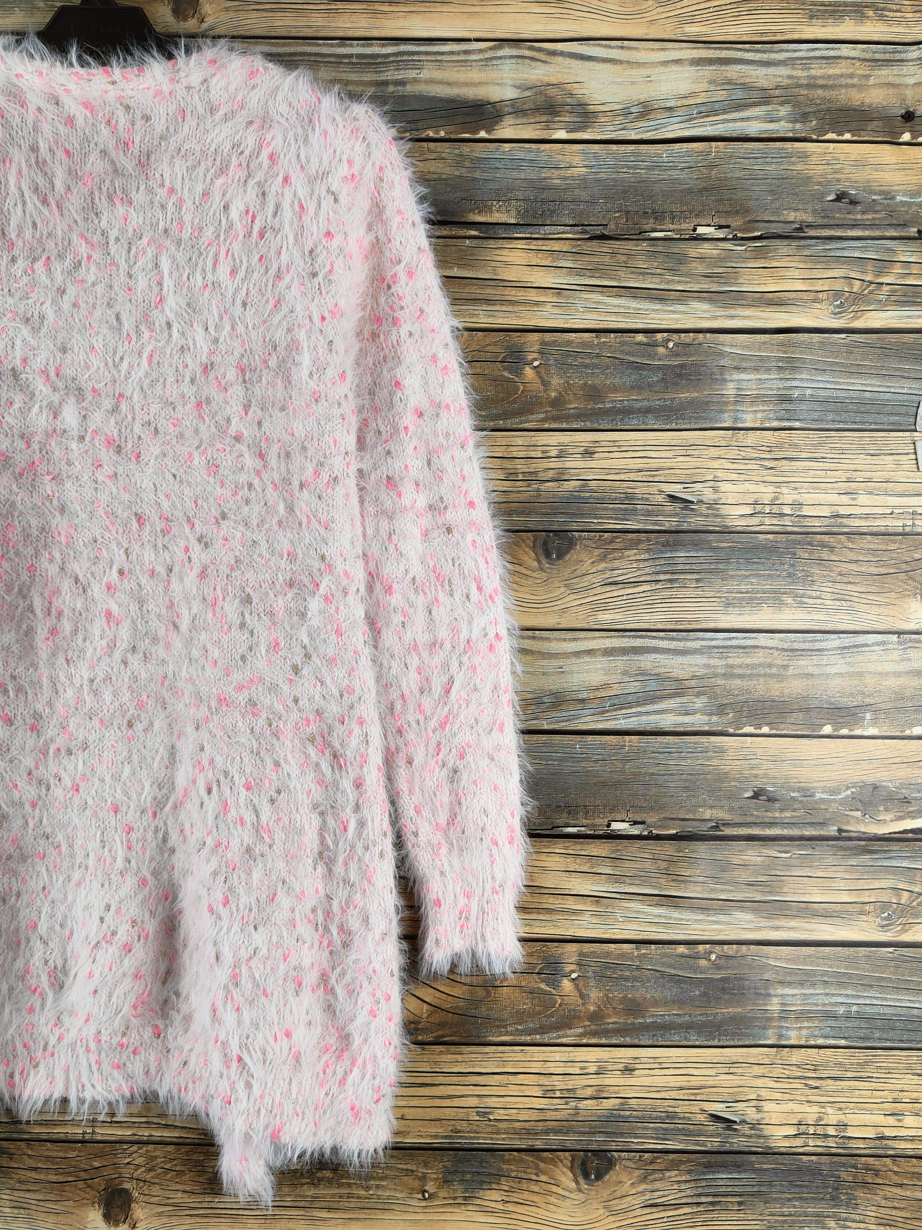 Japanese Brand DL Moririn Pink Fur Mohair Knitwear Cardigan #46-172 Size S / US 4 / IT 40 - 9 Thumbnail
