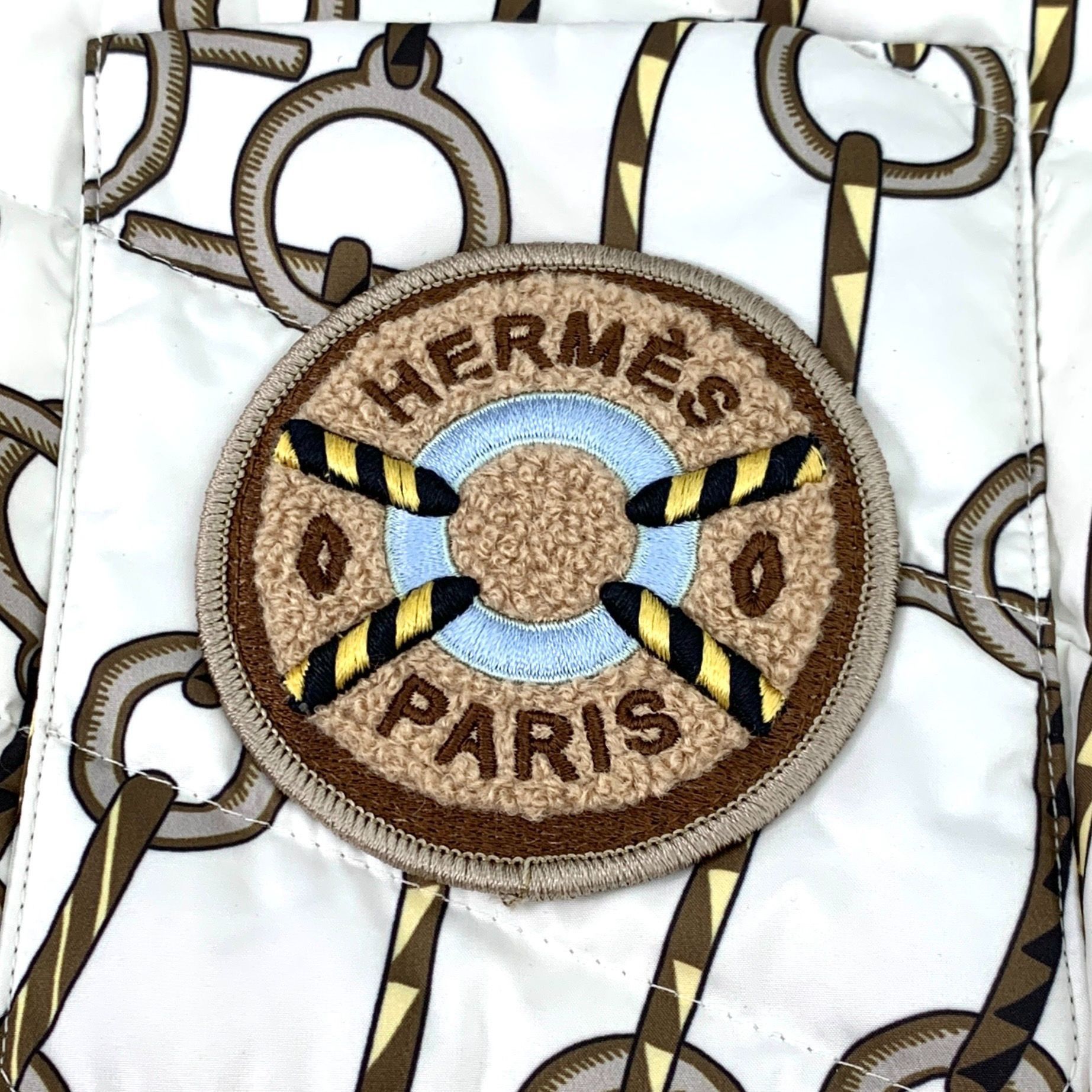 Hermes Hermès Paris Womens Quilted Chain Pattern Jacket Size 38 Size XS / US 0-2 / IT 36-38 - 8 Thumbnail