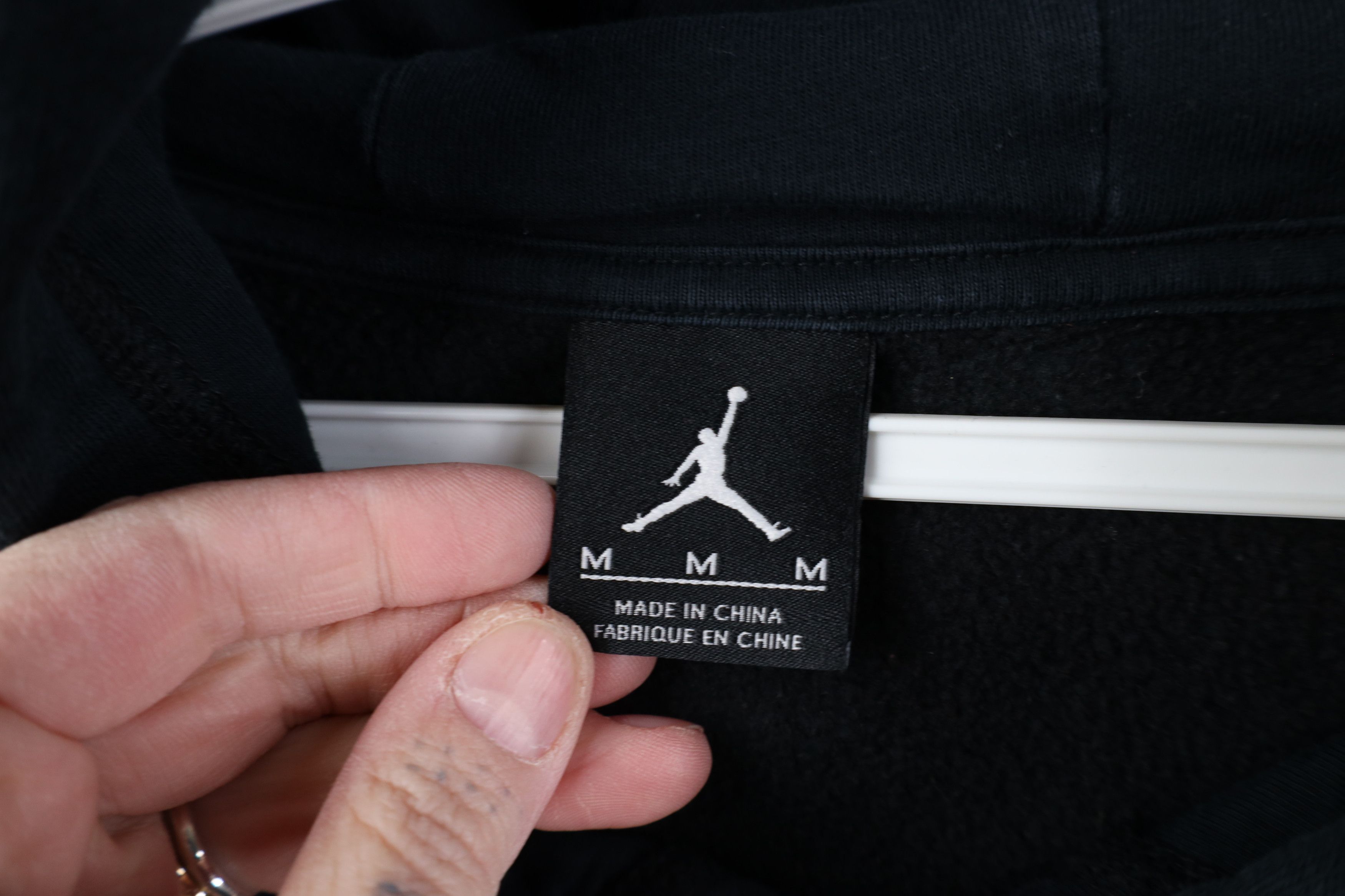 Nike Vintage Y2K Nike Air Jordan Spell Hoodie Sweatshirt Black Size US M / EU 48-50 / 2 - 11 Thumbnail
