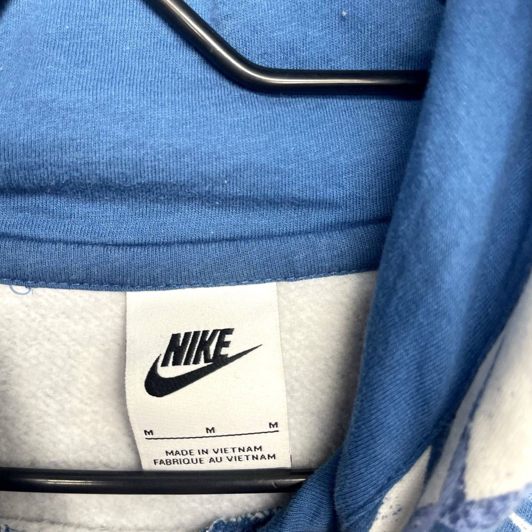 Nike Nike Hoodie Mens M Flight Athletic Fleece Logo 90s College Sportswear Blue Casual Pullover Zip Hooded Camp USA Jordan Air Logo Blackbox Size US M / EU 48-50 / 2 - 7 Thumbnail