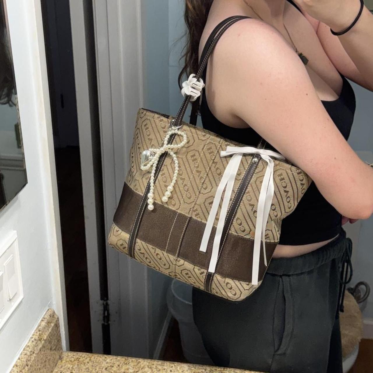 Coach Y2K Coach Brown Mini Tote Size ONE SIZE - 8 Thumbnail