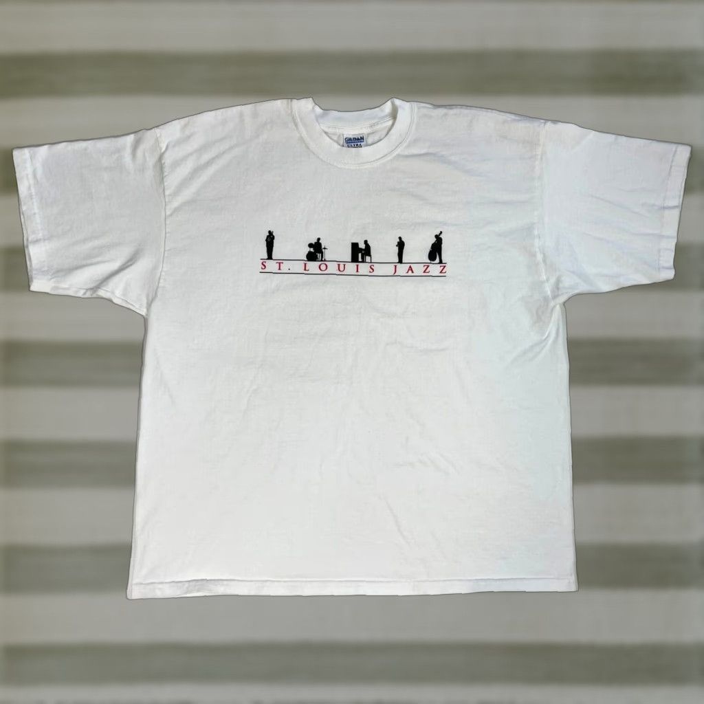 Gildan Men's Vintage St. Louis Jazz T-Shirt Sz 2XL Size US XXL / EU 58 / 5 - 1 Thumbnail