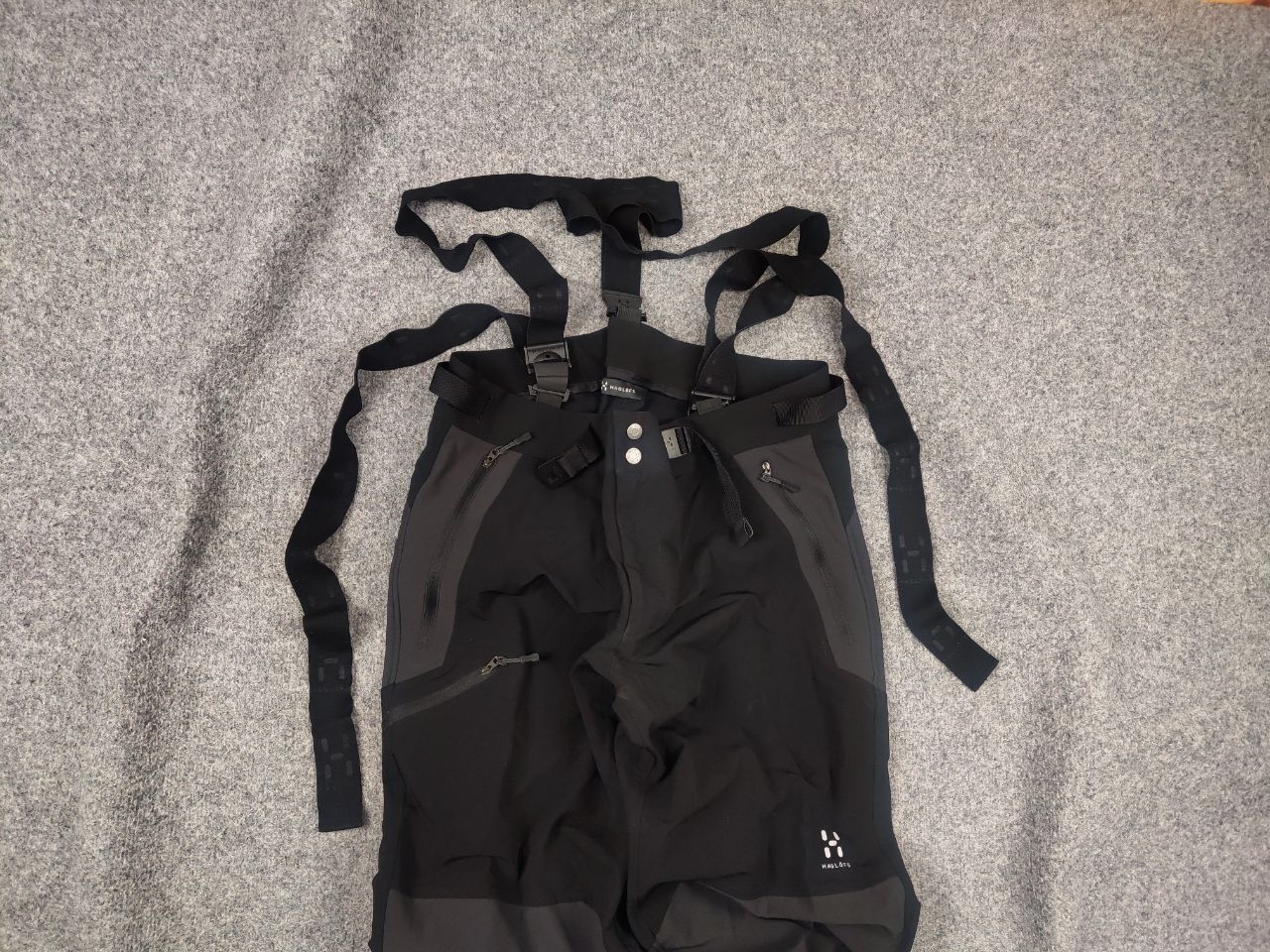 Haglofs Haglofs Pro Shell Black Zip Ski pants with suspenders Size US 36 / EU 52 - 2 Thumbnail