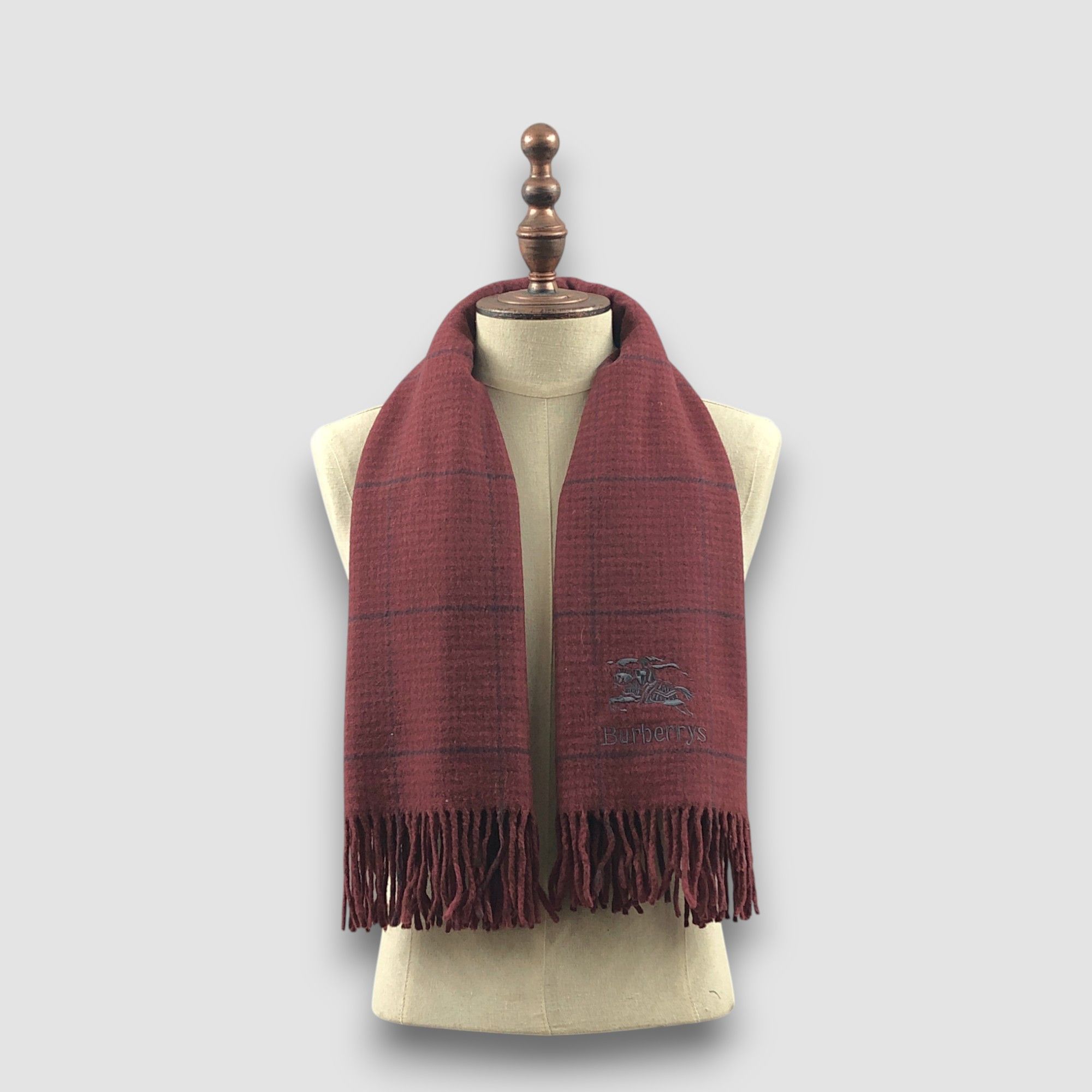 Burberry Vintage Burberry Scarf Muffler Wool Nova Check Scarves Size ONE SIZE - 1 Thumbnail