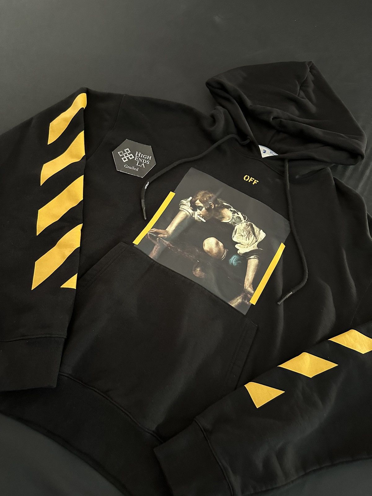 Off-White Off White Caravaggio Narcisso Hoodie Size US M / EU 48-50 / 2 - 3 Thumbnail