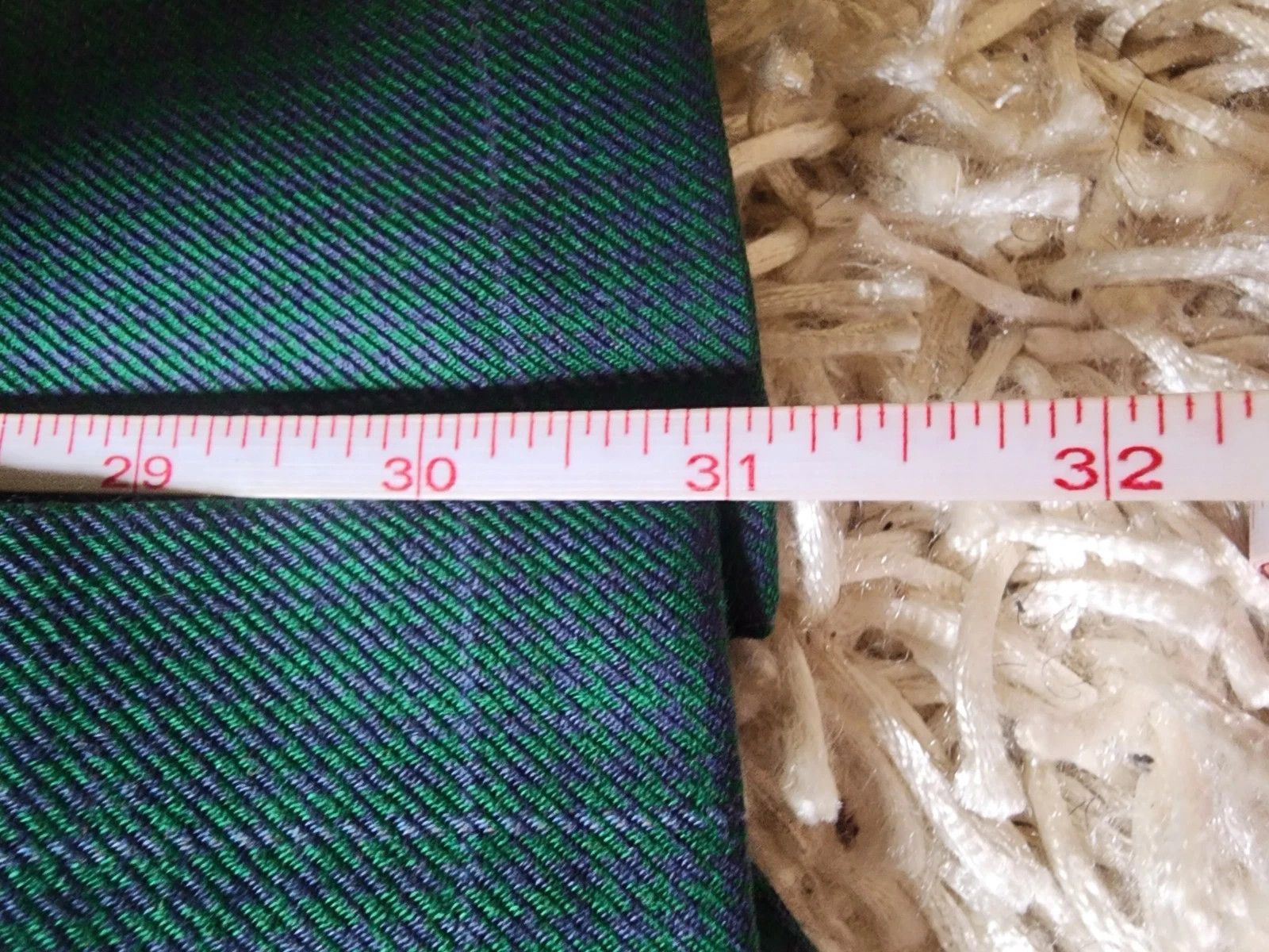 Oxxford Clothes Oxxford Clothes Sportcoat 44R Houndstooth Windowpane Green Size 44R - 9 Thumbnail