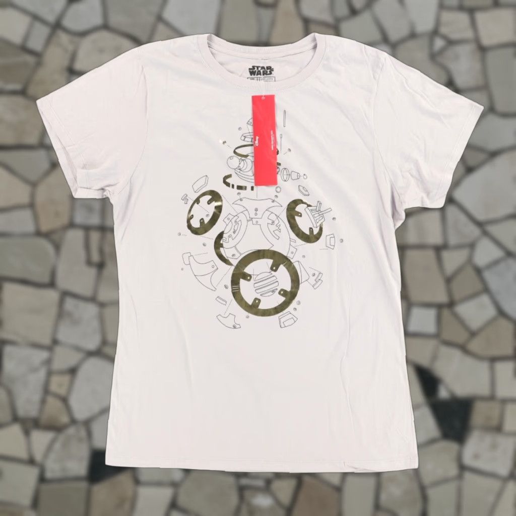 Star Wars Star Wars BB-8 Robot Solid T-Shirt Gray Women's 3XL Shirt Womens Size 3XL Gray BB-8 Star Wars Shirt T-Shirt 3XL Women Size XXL / US 16-18 / IT 52-54 - 1 Thumbnail