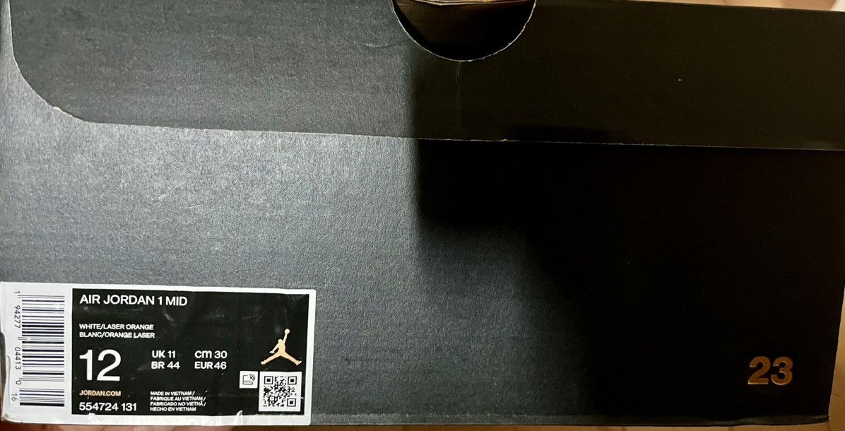 Nike New product, Nike Jordan 1 Mid Deep Royal Blue Laser Orange Size US 12 / EU 45 - 8 Thumbnail