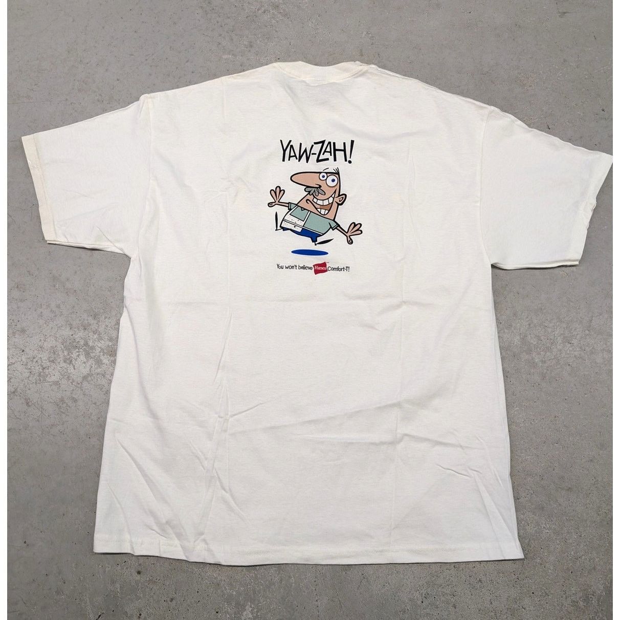 Hanes × Vintage Y2K You Won't Believe Hanes Comfort-T promo T-shirt Size US XL / EU 56 / 4 - 3 Thumbnail