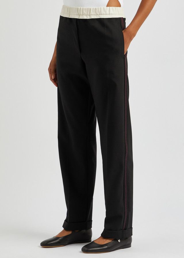 image of Aw23 Wales Bonner Seine Tailoring Wool Pants 44 in Black, Men's (Size 28)