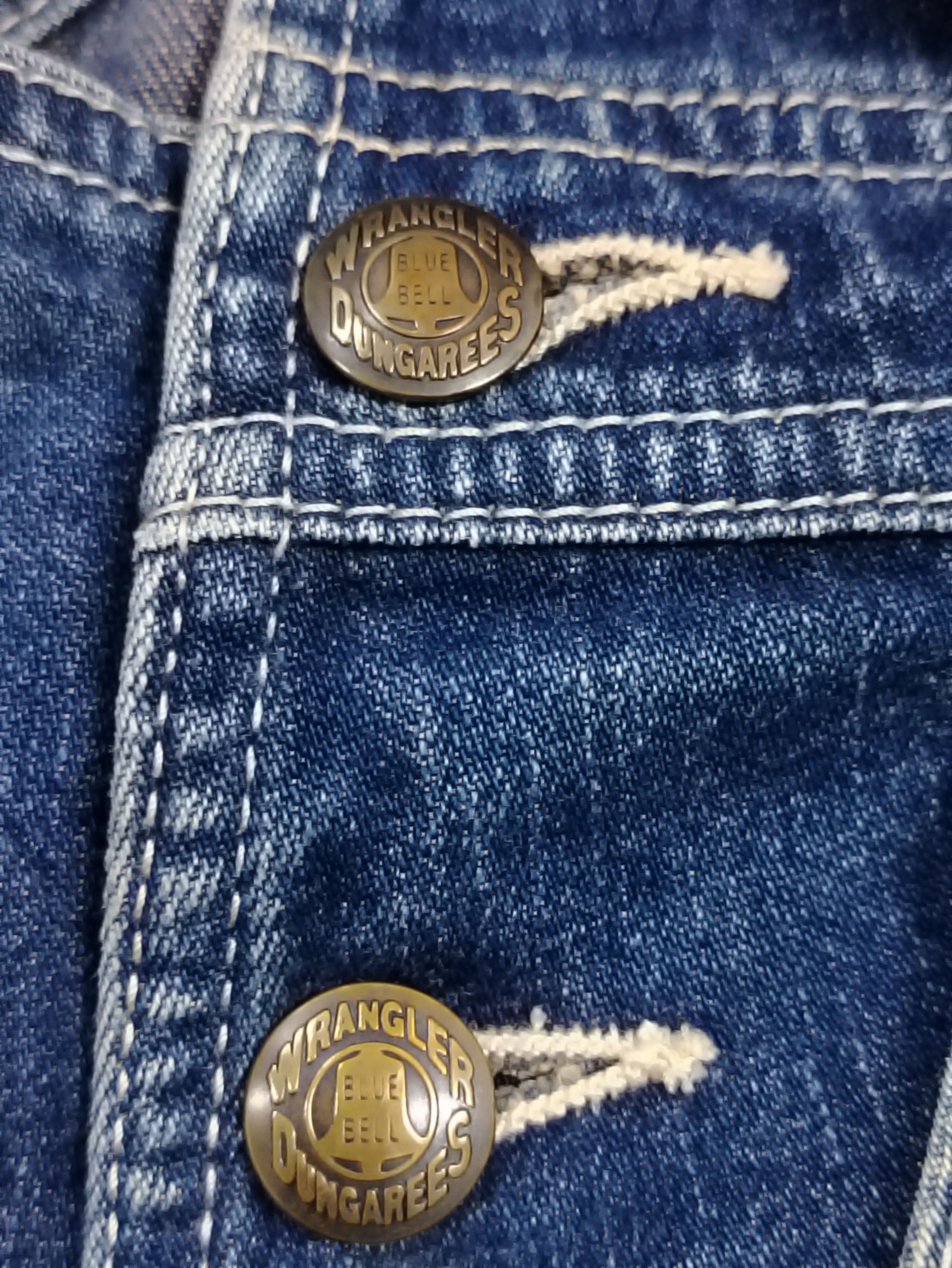 Wrangler Vintage 80s Overall Wrangler Blue Bell Size US 33 - 3 Thumbnail