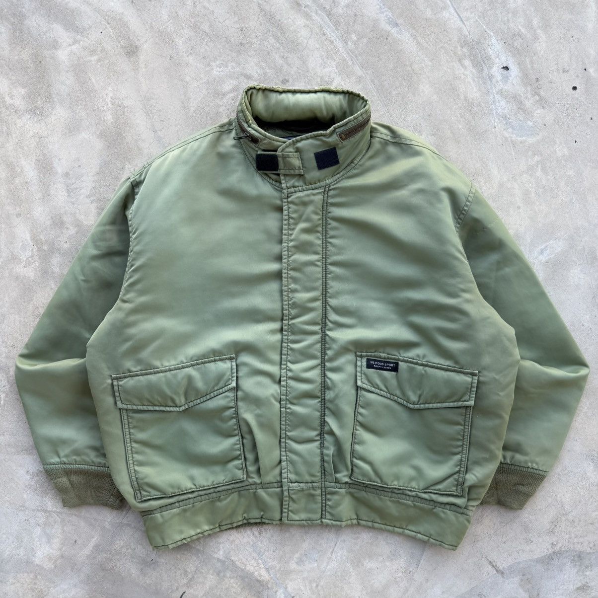 Polo Ralph Lauren 00’s Polo Sportsman Ralph Lauren Military Bomber Jacket Size US L / EU 52-54 / 3 - 2 Thumbnail