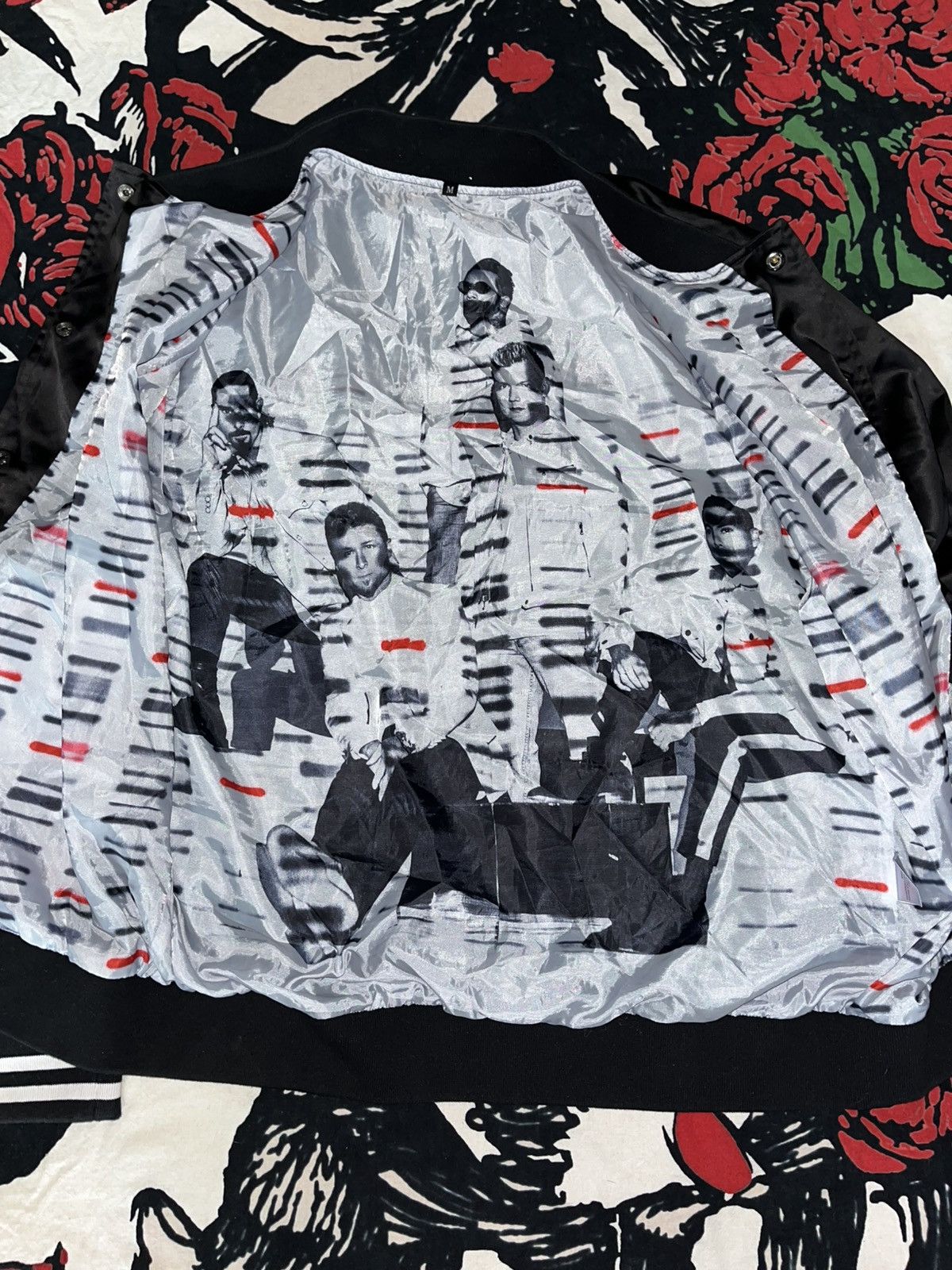 Vintage Crazy Rare Y2K Backstreet Boys DNA Tour Satin Bomber Jacket Size US M / EU 48-50 / 2 - 5 Thumbnail