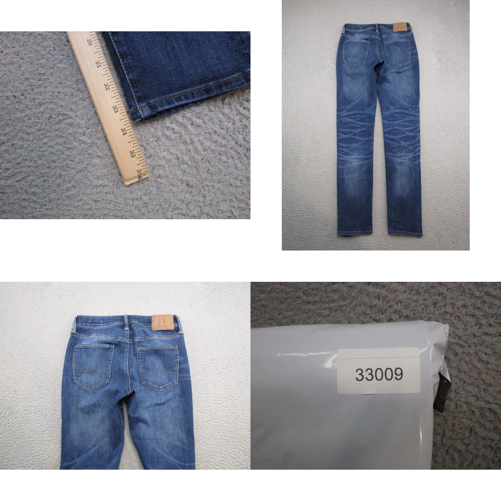 American Eagle Outfitters American Eagle Outfitters Jeans Mens 30x34 Skinny Airflex Athletic Blue Denim 5-Pocket Stretch Rise Mid Vintage No Size US 30 / EU 46 - 9 Thumbnail