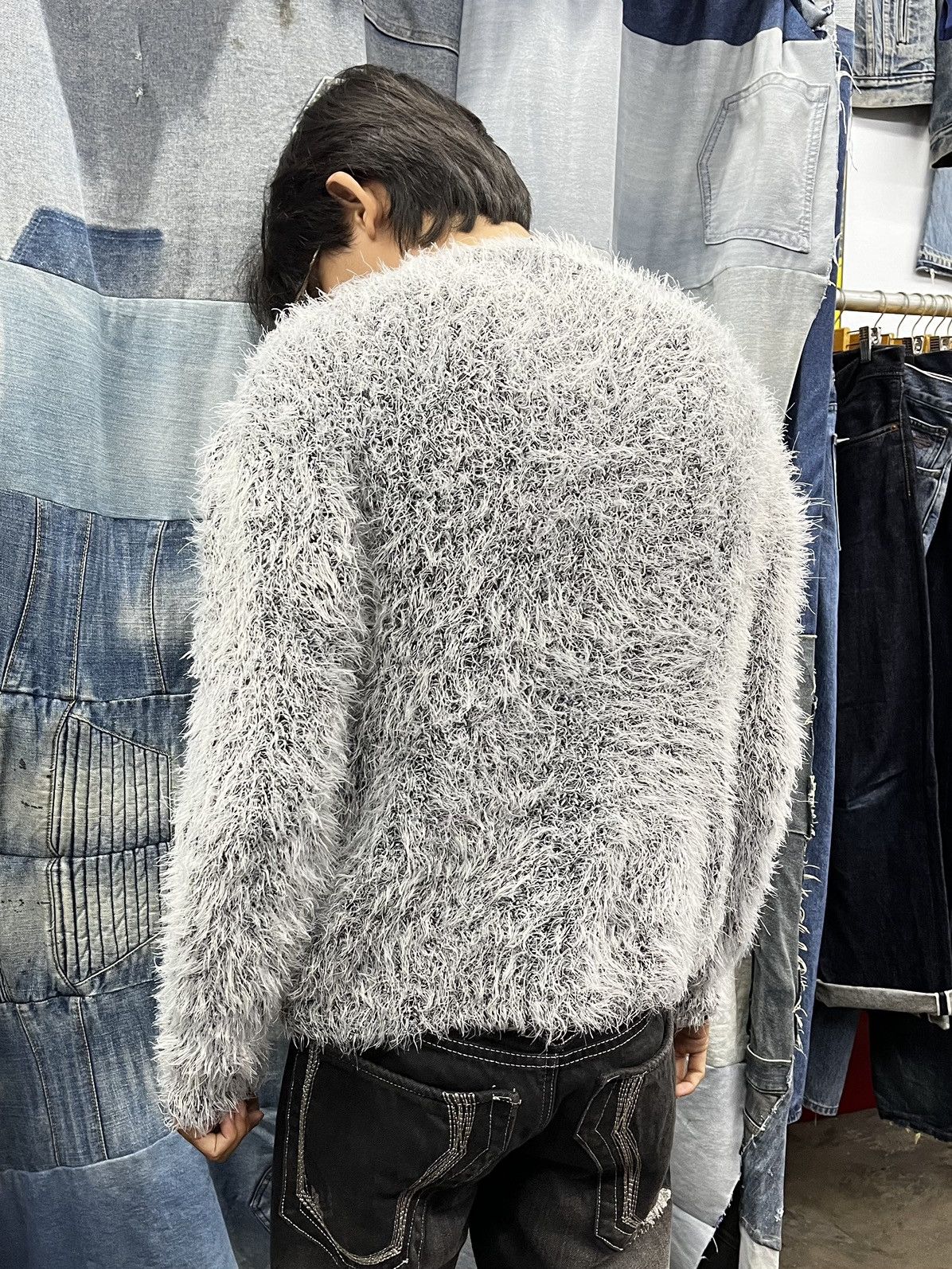 Beauty Beast × Hysteric Glamour × Japanese Brand Fuzzy Mohair Grunge chu XXX Kurt Cobain Style Size US M / EU 48-50 / 2 - 2 Thumbnail