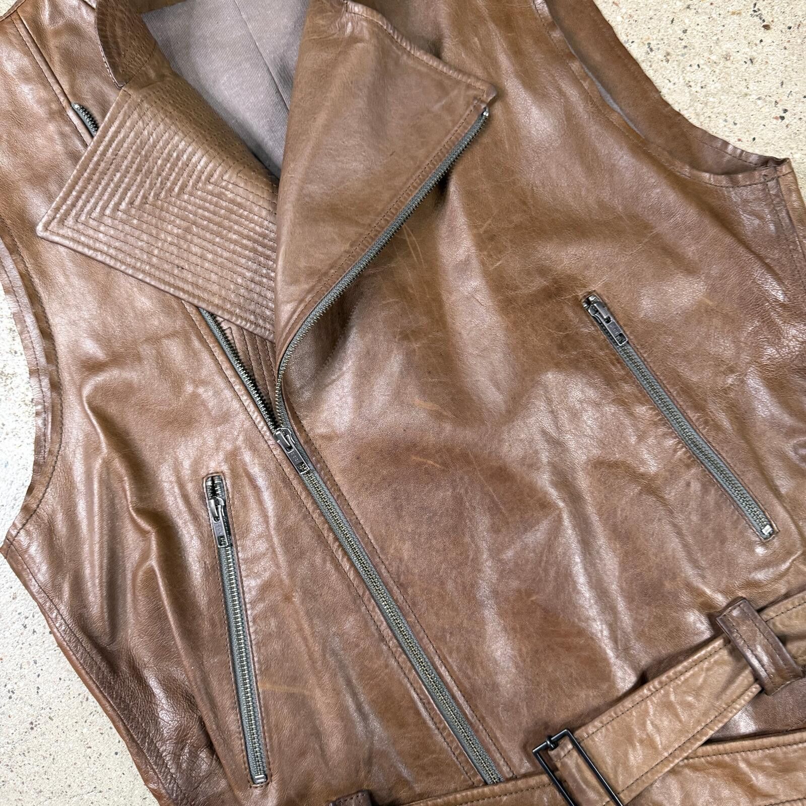 Haider Ackermann Haider Ackermann SS11 Leather Vest Size US M / EU 48-50 / 2 - 5 Thumbnail