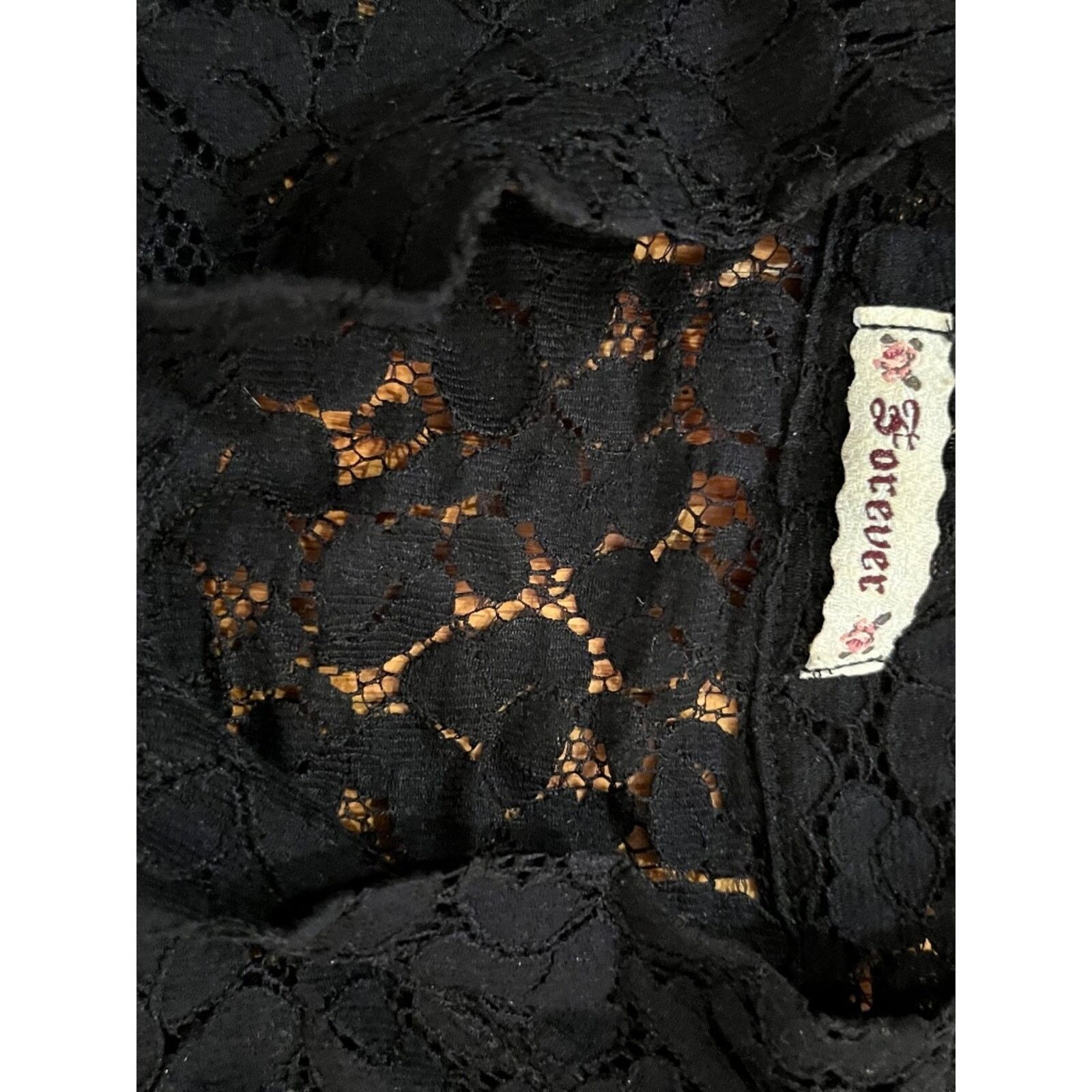 Forever 21 Vintage Y2K Forever 21 Black Lace Blouse Size Small Size S / US 4 / IT 40 - 6 Thumbnail